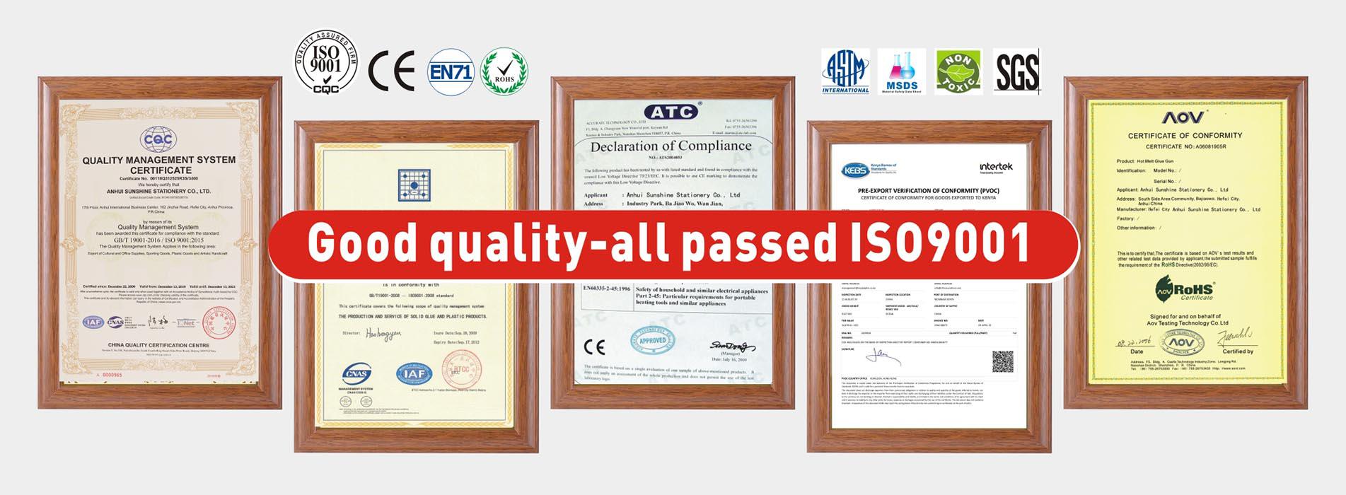 Certificat Foska ISO9001