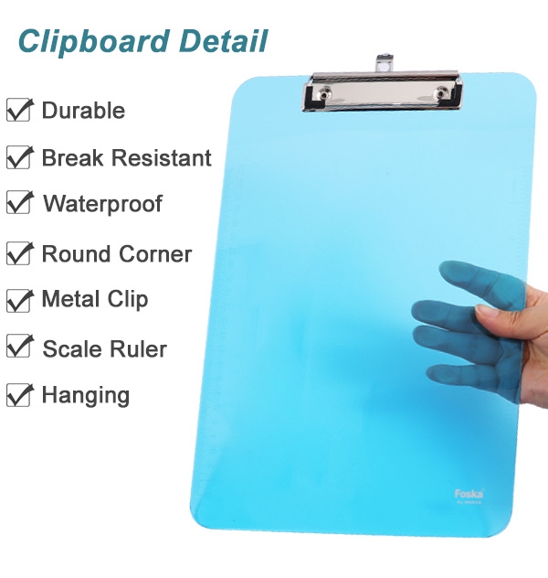 clipboard with rulers on both sides