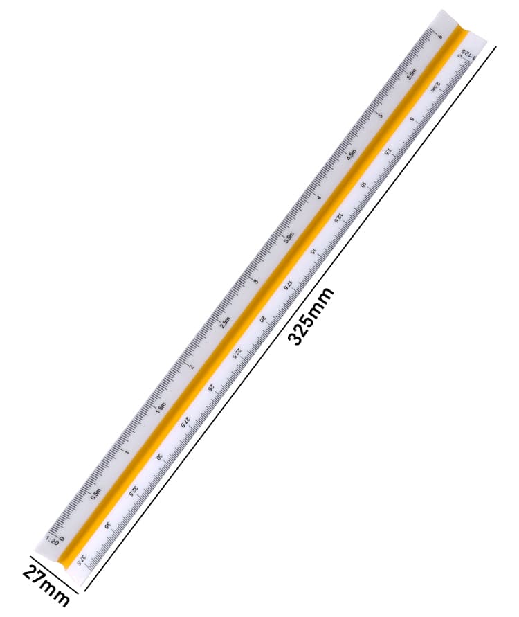 325 mm Plastic Scale Ruler