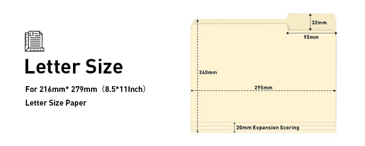 Letter size Manila folder