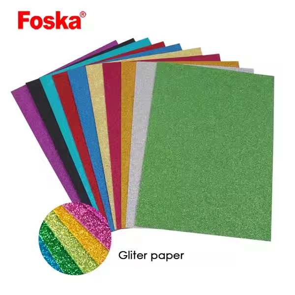 glitter handmade paper