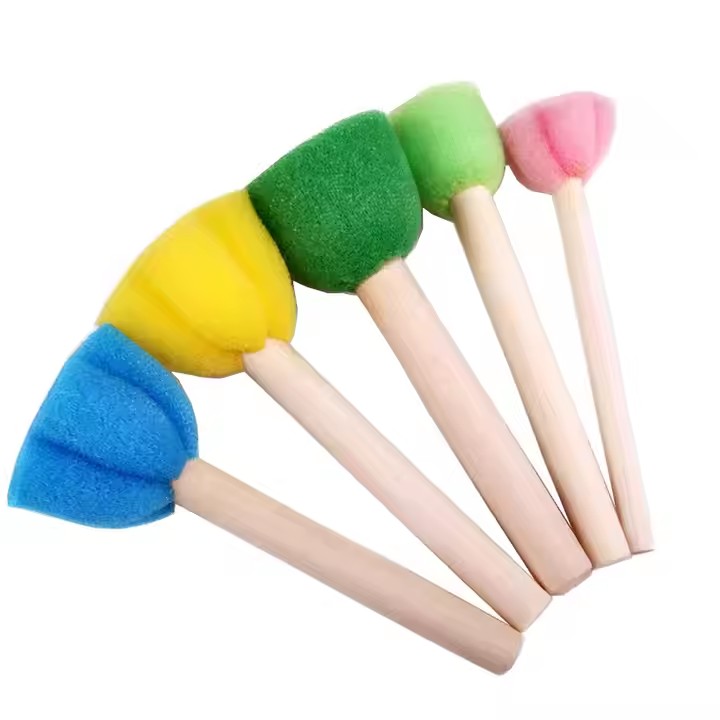 wood handle sponge brush