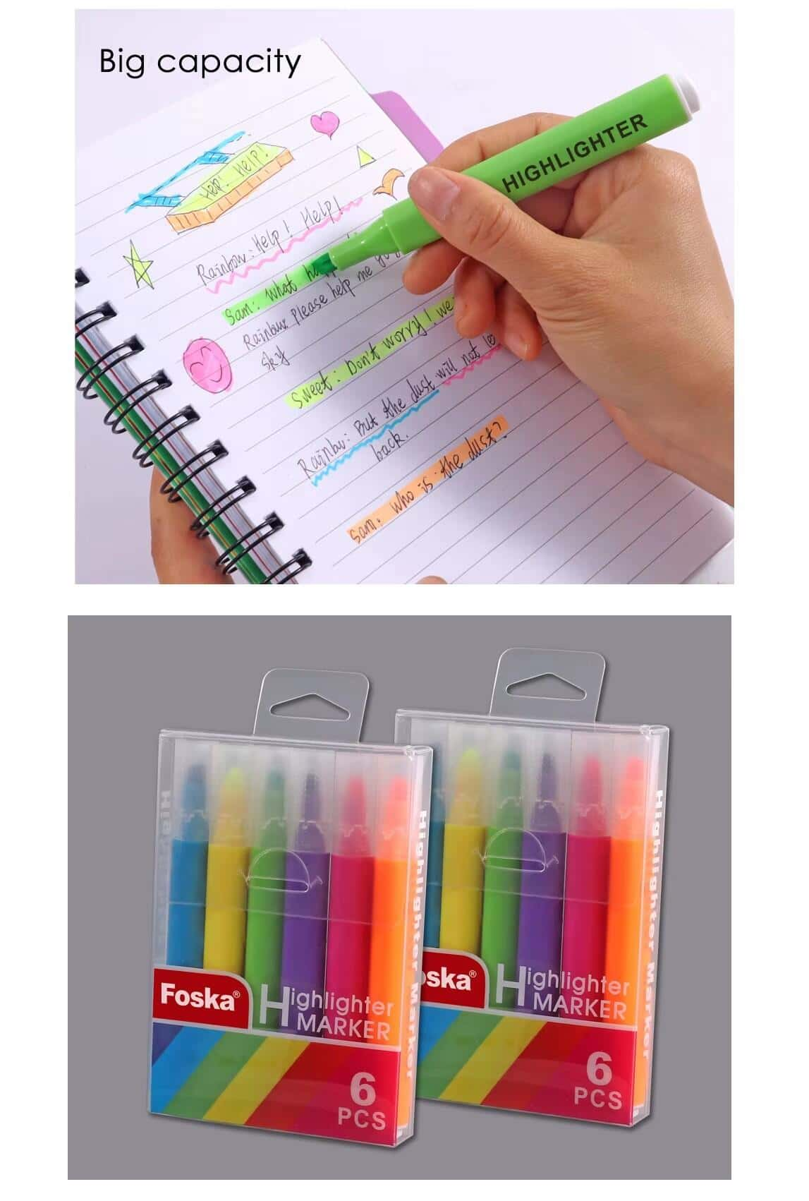 plastic highlighter marker