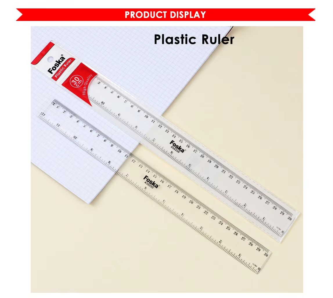 plastic 30cm ruler