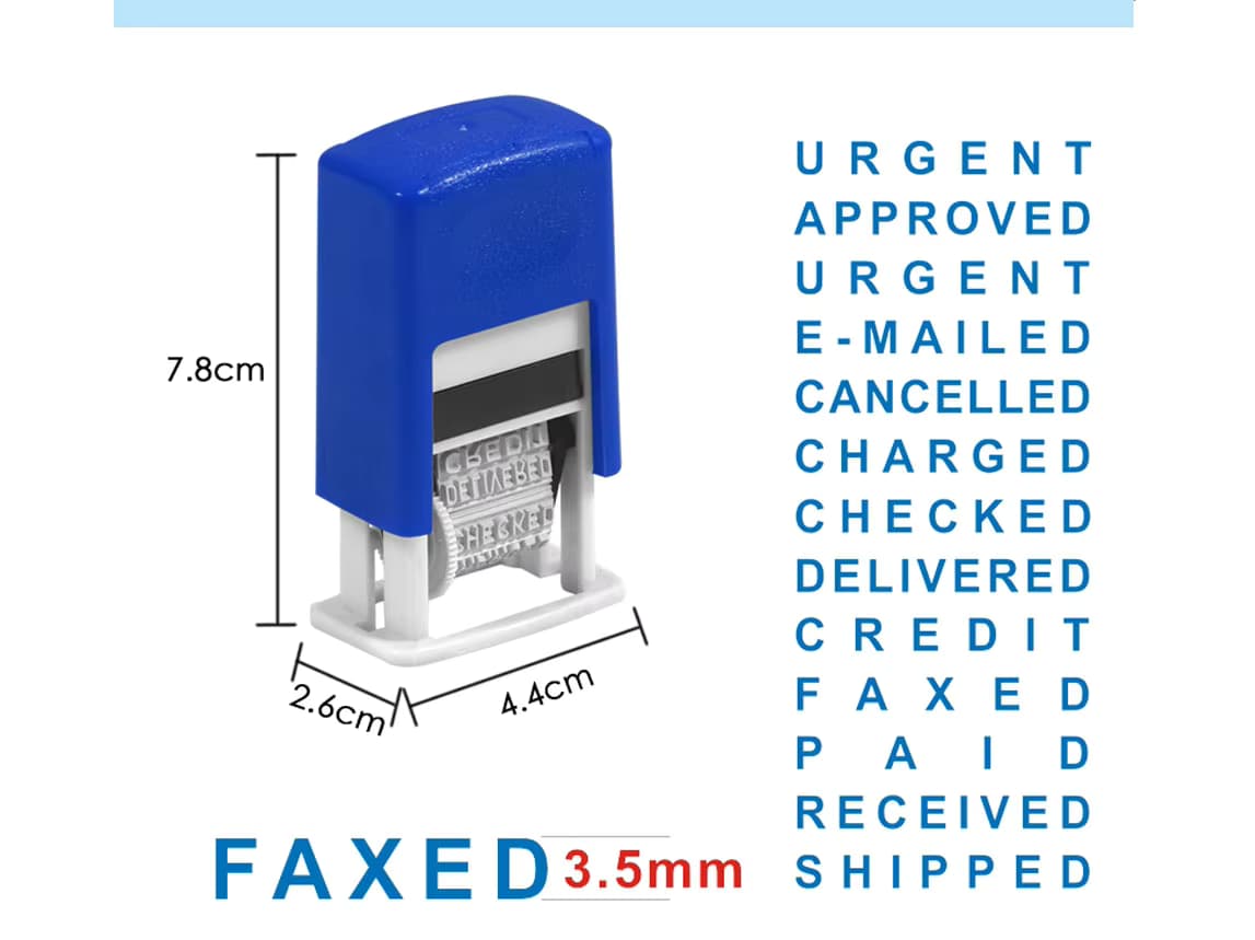 Date Number Self-inking Stamp
