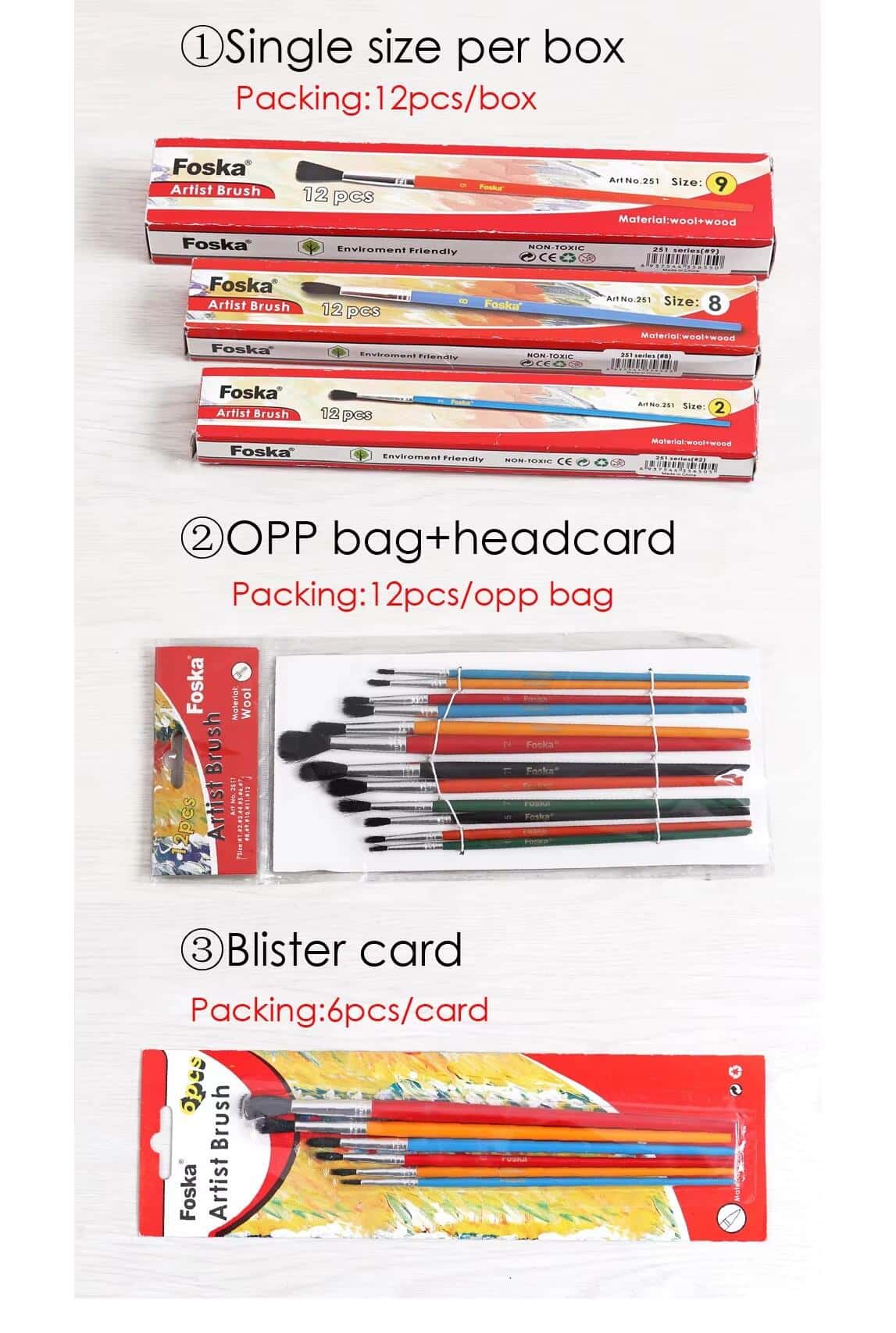artist painting brush set
