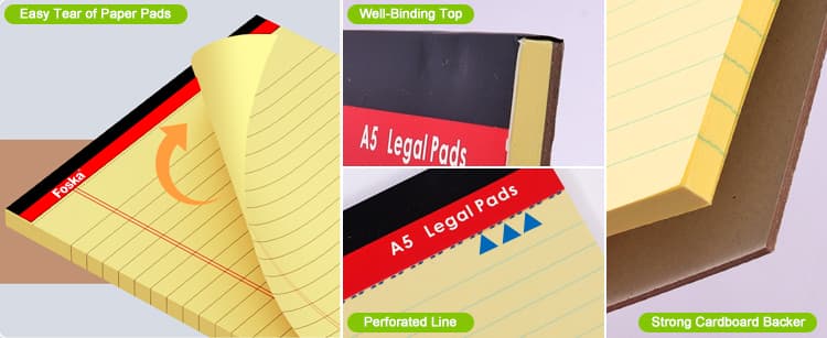 A5 legal pads
