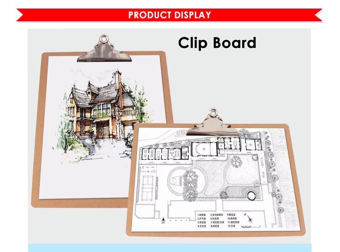 Clip Board with Butterfly Clip