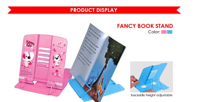 Fancy metal book stand