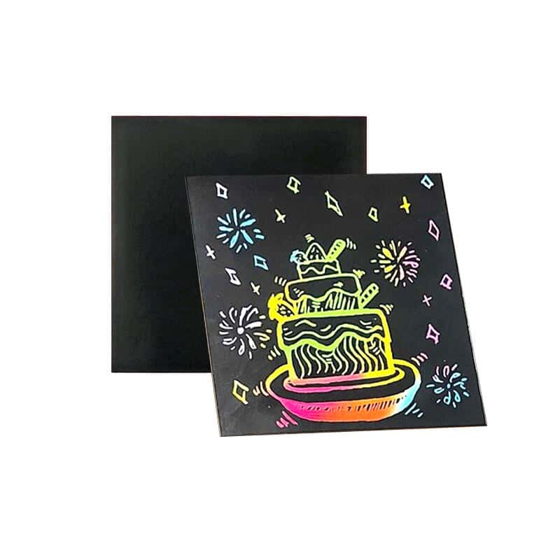 Adhesive Scratch cardboard