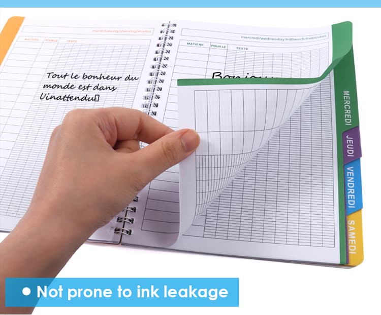 tearable paper notebook