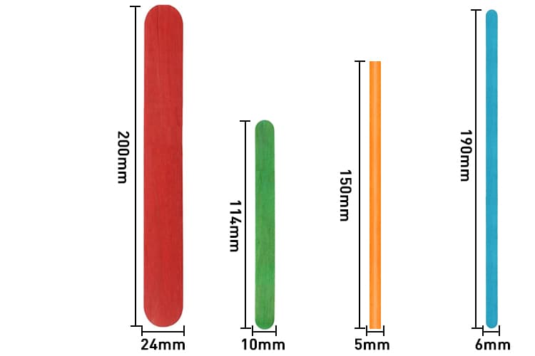 Different Size Wooden Stick