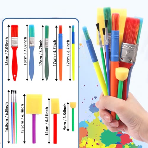 Assorted Colors Paint Brush Assorted Colors Paint Brush