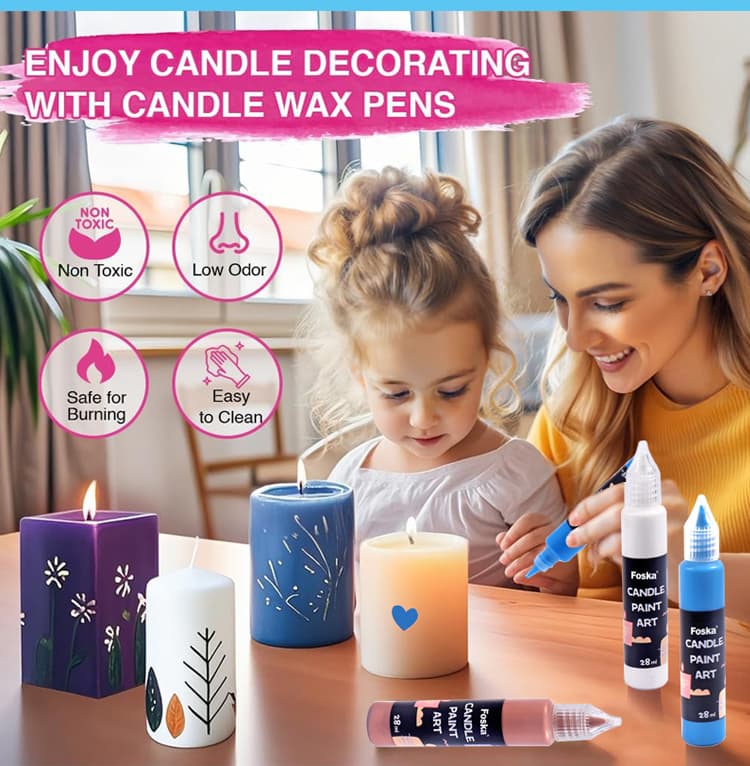 Non-toxic Candle Paint Art
