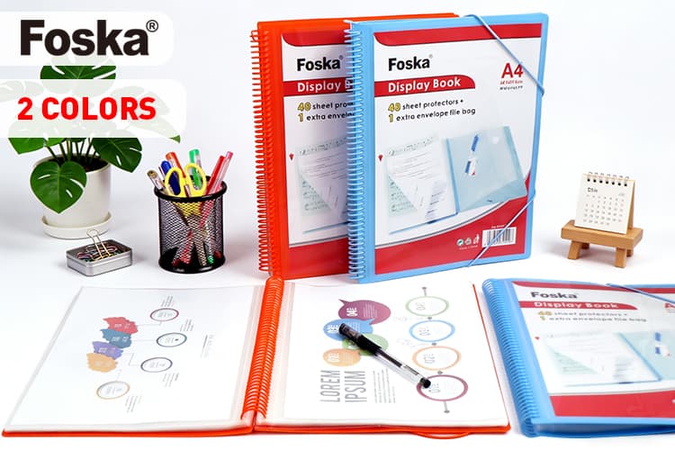 2 colors display book
