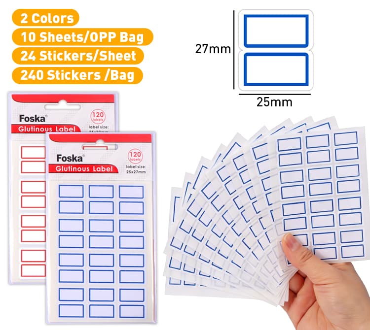Paper Glutinous label