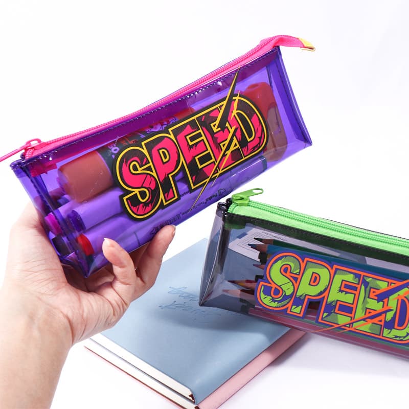 Transparent PVC pencil bag