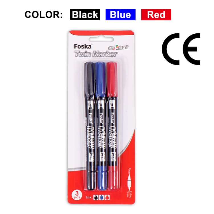 3 colors Permanent Marker