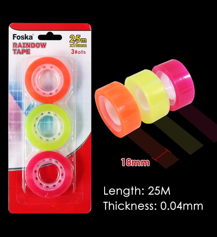 rainbow BOPP tape