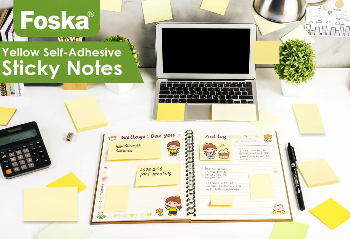 Yellow Self Adhesive Sticky Notes